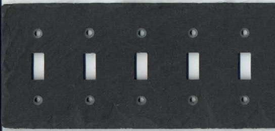 Five Gang Toggle Light Switch Cover