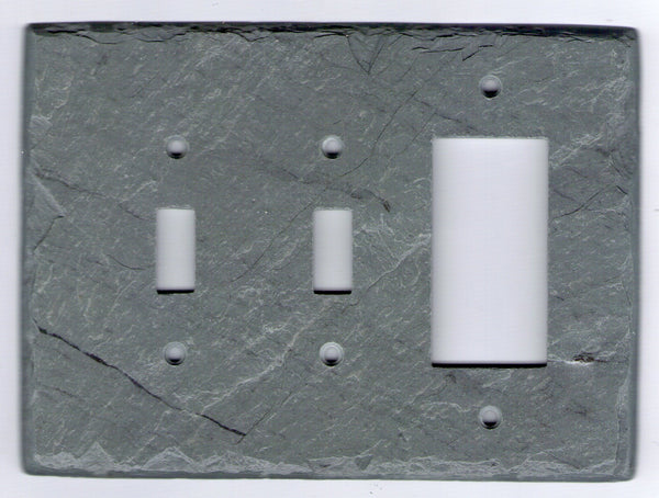 Slate Double Switch/GFI Plate