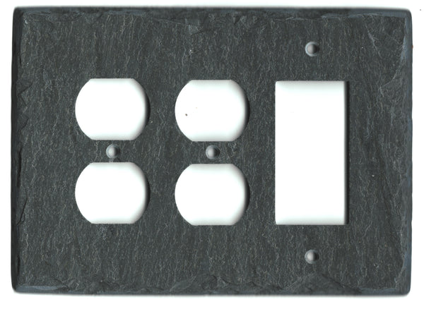 Socket GFI Combo Plate Cover