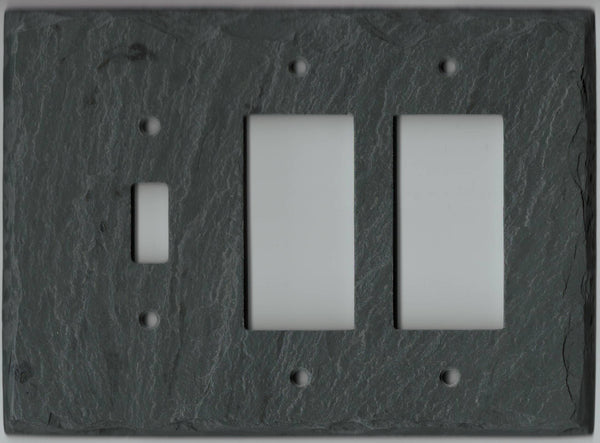 Single Switch/Double GFI Plate